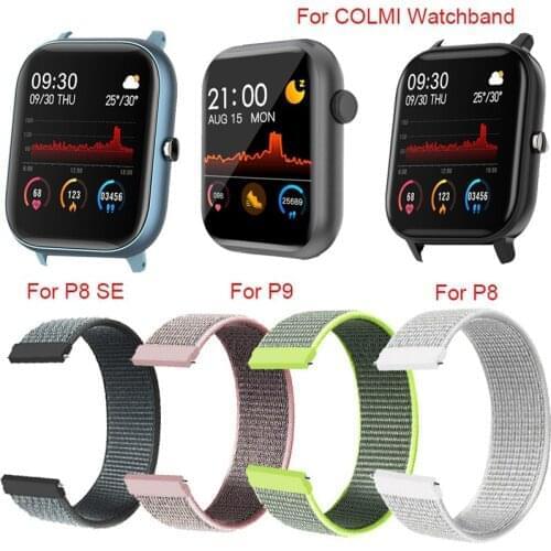 20MM Nylon Loop Straps For COLMI P9 P8 Pro SE P10 P11 Smart Watch Band Sports Wristbands For COLMI V23 Pro/Land 1/Land 2S Correa