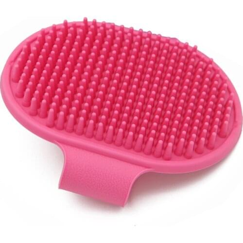 Pet Dog Cat Bath Brush Comb Rubber Glove Hair Fur Grooming Massaging Massage Kitchen Cleaning Gloves pets Silicone Washing Glove