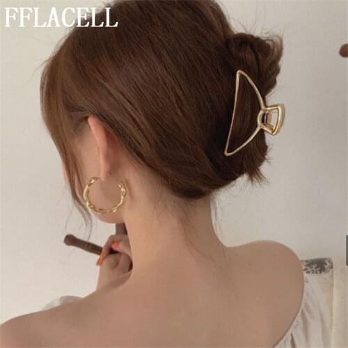 Triangle Hanger Acetate Metal INS Hair Clips Girls Hairpins Crab Claws Clamp Hair Accessories for Women 2020 Banana Grips Slid