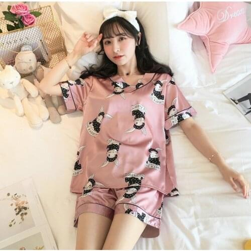 ZXZQZZ Women's Silk Pajamas