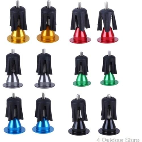 1pair Bike Handlebar Cap Bicycle Grips Aluminum Alloy Bike Handlebar End Lock-On Plugs Bar Grips Caps Covers Bicycle Parts Au26