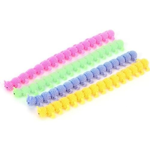 16 Knots Caterpillar Relieves Stress Toy Physiotherapy Releases Stress Fidget Toys Personalized Juguetes Toys Kids Gift