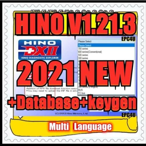2021 for Hino Diagnostic EXplorer 2 for Hino DX2 v1.1.21.3 + Troubleshootings Database + Keygen Activator