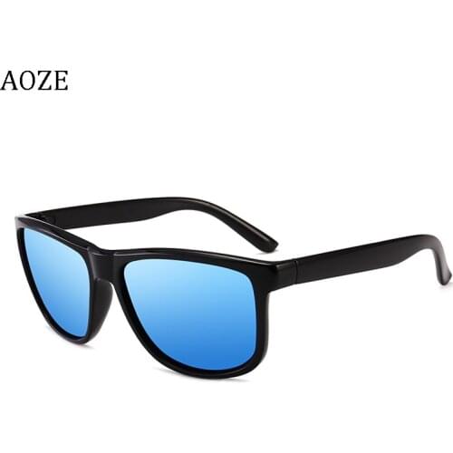 AOZE brand 2020new square polarized sunglasses mens sunglasses retro vintage womens fashion UV400 driving eyewear