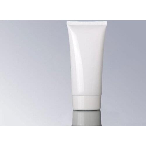 50 ml/g White Empty Plastic Cosmetic Tubes Clear Facial Cleanser Hand Cream Packaging Bottles LX1290