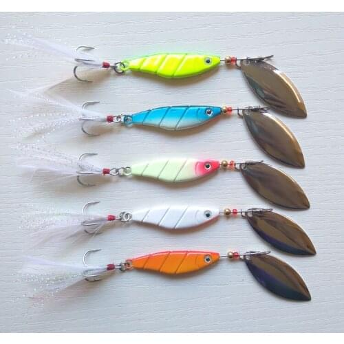 5pcs 17.5g Long Casting Fishing spinner Metal fishing lure Metal VIB Good quality Free shipping