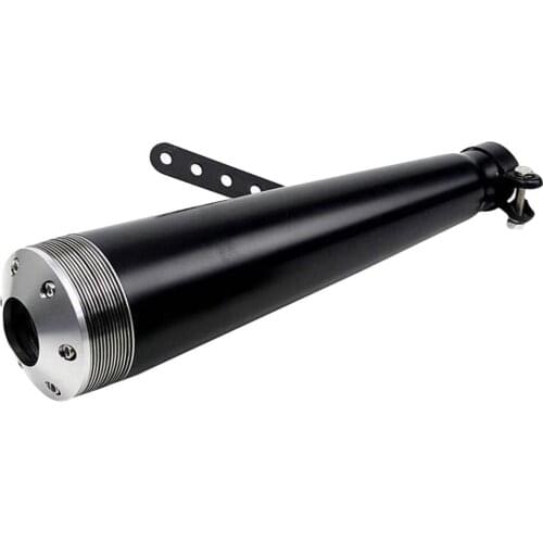 Black Stainless Steel Exhaust Muffler Pipe Universal for Harley Retro Motorcycle