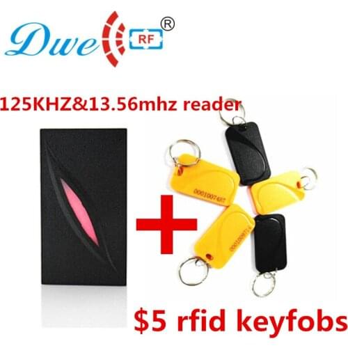 DWE CC RF 125khz and 13.56mhz kr300 double frequency waterproof nfc wiegand reader door access control wiegand 34