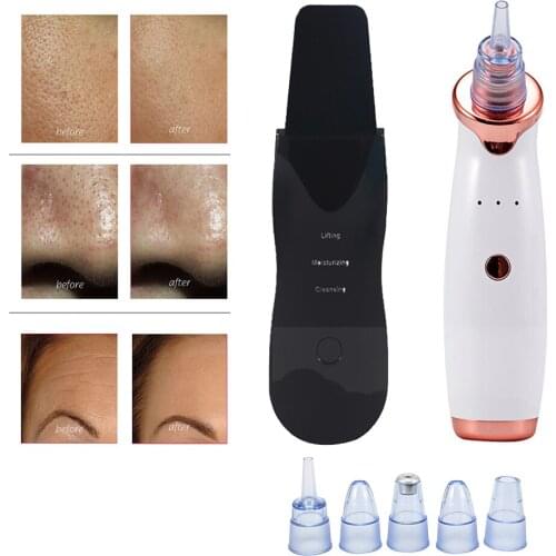 Electric Blackhead Remover Vacuum Face Ance Pore Cleaner Skin Scrubber Vibrate Deep Cleaning Reduce Wrinkles Peeling Tool