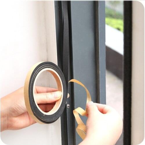 2pcs 2M Adhesive Strip Windows Doors And Sealing Strip Toilet Window Glass Bathroom Home Warm Wind Door Insulation Pad