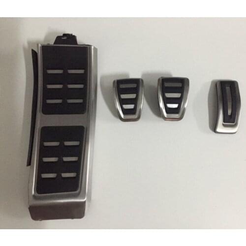 Fuel Gas Brake Clutch Footrest Foot Pedal Set MT / AT For Audi A4 S4 RS4,A5 S5 RS5 8T,Q5 SQ5 8R,A6 S6 RS6 C7,A7 S7