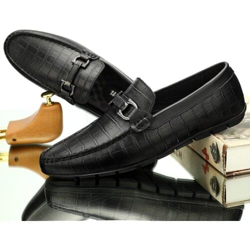 Men Driving Loafers Shoes Male Flats Genuine Leather Comfort Slip on Casual Walking Shoes Moccasin