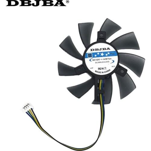 85MM T129215SU 4Pin Cooling Fan Replace For ASUS GTX 460 560 GTX 960 Mini HD 6790 6870 Graphics Card Cooler Fans