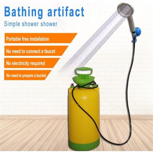 Portable Self-Priming Simple Hot Water Shower Dormitory Bedroom Bath Artifact Rural Household Outdoor Camping Supplies