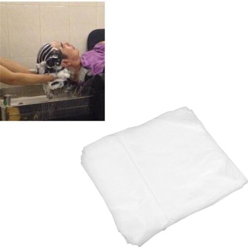 Transparent Waterproof Film Water Adhesive Tape Disposable Shampoo Pad For Barber Salon Or Hair Dye Oil Scarf Cloth 100 pcs/Bag