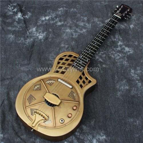 Jonathan 17 series resonator guitar, resophonic guitars, Metal Body Duolian guiatrs