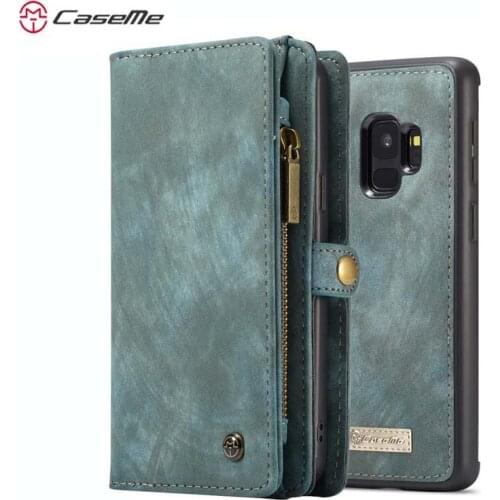 Caseme Luxury Leather Case For Samsung galaxy s9 s9 plus Flip Case Card Slot Wallet Cover Magnet Business Phone Case For s9 s9