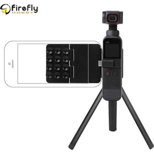 Sunnylife Foldable Suction Cup Bracket Smartphone Holder Tripod Extension Rod Stick for POCKET 2/OSMO POCKET Gimbal Camera