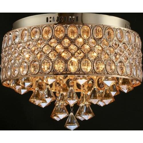 Modern Creative Gold Crystal Lights Ceiling Lamp Simple Led Lamp For Sitting Room Bedroom The Bar Restaurant Coffee Shop