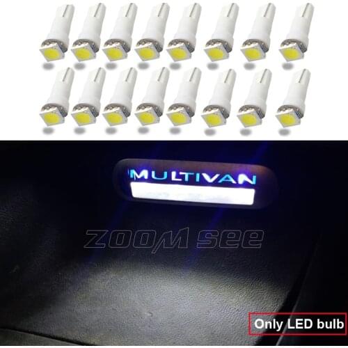 16pcs White Error free LED bulb Entry interior Foot Step light For VW Multivan Caravelle Transporter T5 T5.1 T6 LED lamp ONLY