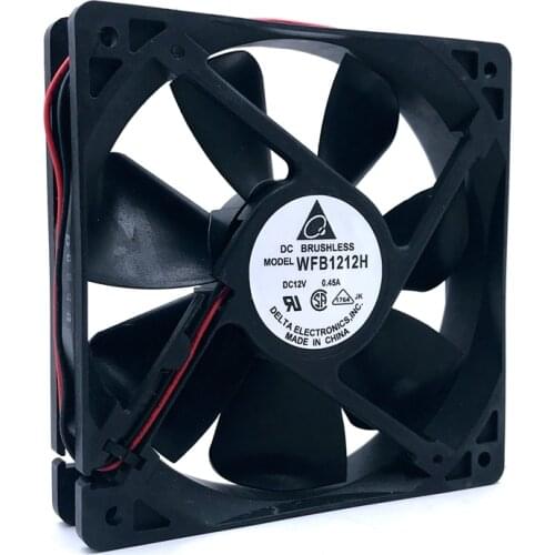 Original for delta WFB1212H Server Dual Ball Bearing Cooling Fan DC 12V 0.45A 12CM 120*120*25mm Inverter Blower Server Fan