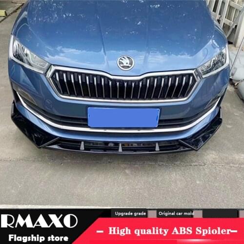 For Skoda Rapid Front shovel Body kit spoiler 2021-2022 Rapid ABS lip rear spoiler front Bumper Diffuser Bumpers Protector