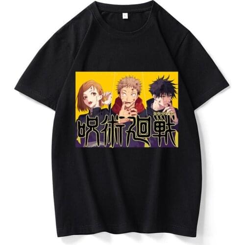 Gothic Japanese Comics Creative Printing Casual T-shirt Women O-neck Short-sleeved Loose Top Womens Oversized T-shirt S-4xl