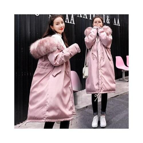 Winter Long Maternity parka Coat for Pregnant Women Winter Warm Pregnacy Down Jacket with Waist Belt Fashion Outerwear Overcoat