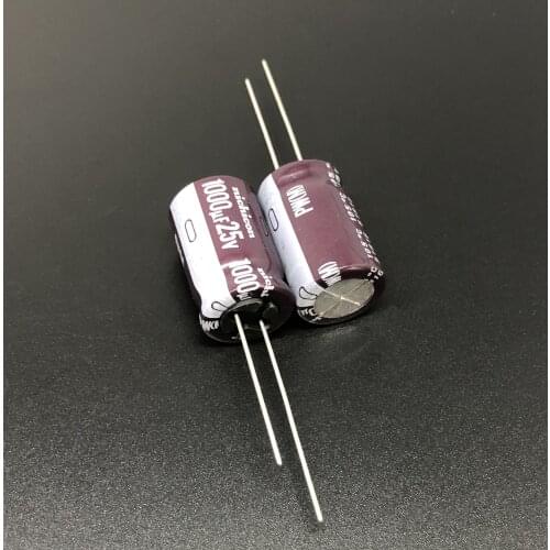 10pcs/100pcs 1000uF 25V NICHICON PW Series 12.5x20mm Low Impedance Long Life 25V1000uF Aluminum Electrolytic capacitor