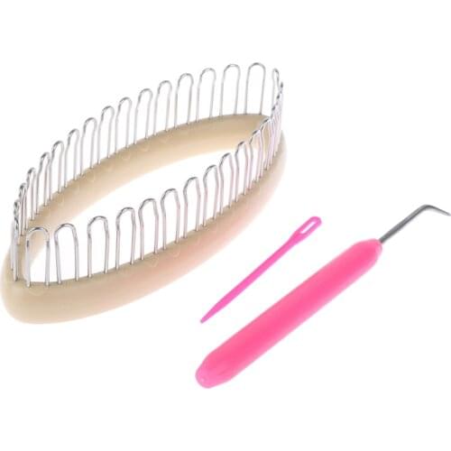 3Pcs/set Weaving Sock Knitting Loom Crafts Tools Sock Scarf Hat Weaver Needle Sewing