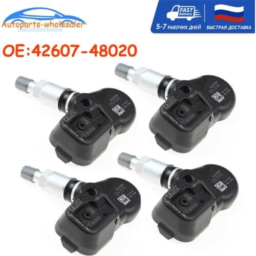 4 PCS 42607-48020 4260748020 433MHz For 2017-2023 Toyota Land Cruiser Prado C-HR Camry Car TPMS Tire Pressure Sensor PMV-C215