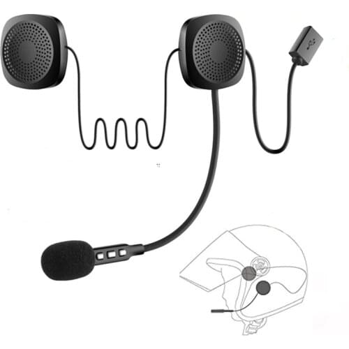 Motorcycle Bluetooth Headphones Slim Helmet Headset Intercom Earphone for Helmets Wireless earphones hands free earbuds with Mic