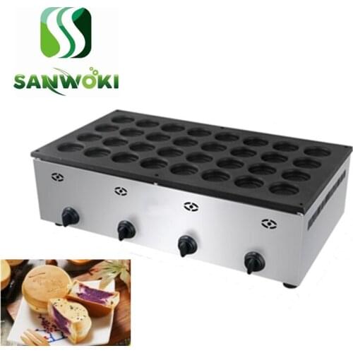 32-holes LPG gas waffle Maker red bean pie apple pie red bean cake machine banana pie machine Cake Baker wheel cake machine
