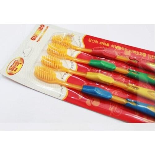 Fast ship way Retail pack(4pcs)healthy protable nano bamboo Anion Charcoal health dual adult toothbrush,person care