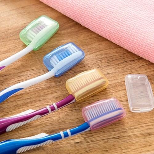 5Pcs/Lot Portable Toothbrush Head Cover Case For Travel Hiking Camping Brush Cap Case Toothbrush Box Support Dropship