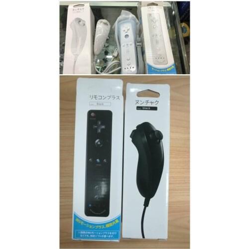 Black/White Built In Motion Plus For Wii Wireless Controle Remote Controller+Nunchuck For Nintend Wii Bluetooth Gamepad Joystick