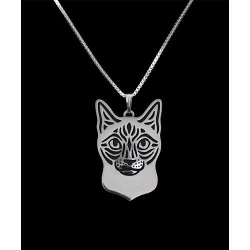 DANGGAO fashion Newest Handmade Siamese Cat pendant for women choker necklace link chain Dog Jewelry Pet Lovers Gift