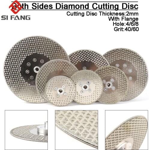 Electroplated diamond cutting grinding disc M14 flange both side 100mm/115mm/125mm/150mm/180mm/230mm For Marble Granite ceramic