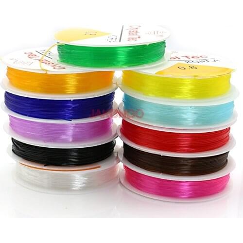 Spool of Crystal Clear Stretch Elastic Beading Wire/Cord/String/Thread for DIY Necklace Bracelet 0.8mm
