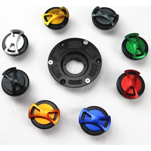 CNC Fuel Tank Cap Cover For Motorbike Kawasaki Ninja 250 300 EX250 Z250 Z
