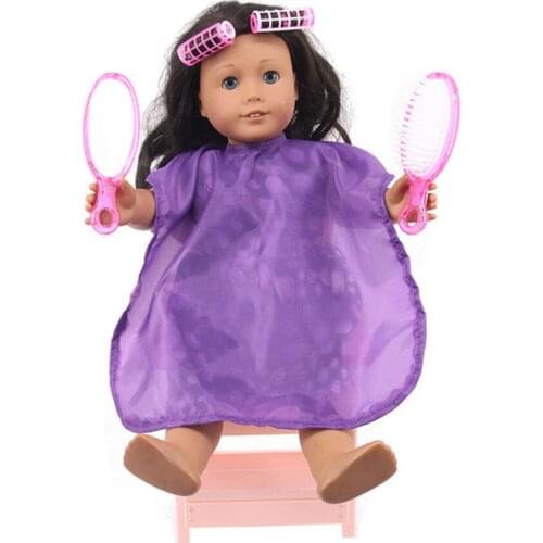 Doll Pink Wig Hair Brush and Mirror, for American Doll Dolls and other 18 Inch Dolls Wig Hair Brush Hair Accessories