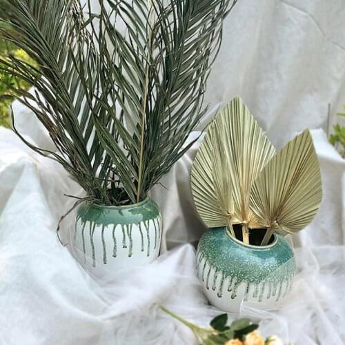 Palm Fan Leaf Dried Flower Palm Leaf Window Reception Party Wall Hanging Wedding