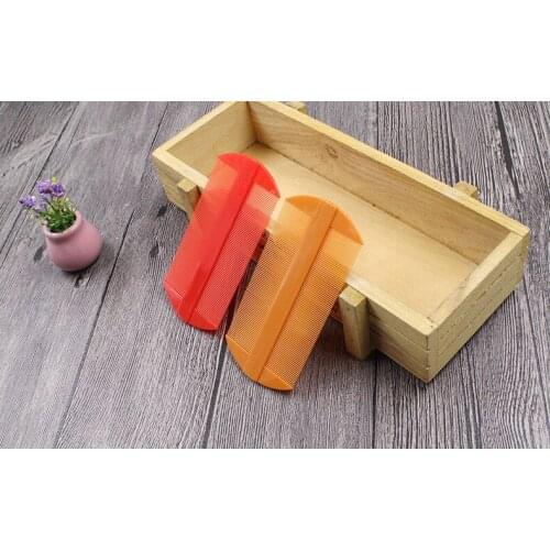 Small grate wholesale box plastic double-sided comb to scalp lice baby hair care com