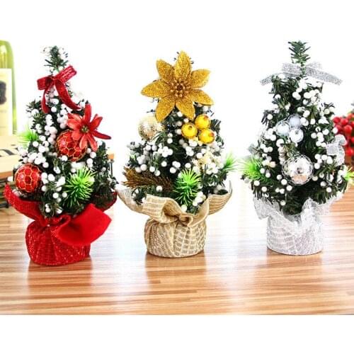 Mini Christmas Tree Package 20cm Desktop Small Mini Decorative Christmas Tree Decoration Gift Box Christmas Decor