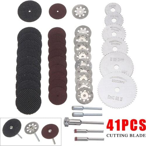 Metal Cutter Power Tool Set Mini HSS Circular Saw Blades Diamond Cutting Discs Resin Cut-Off Wheels Mandrel Abrasive Rotary Tool