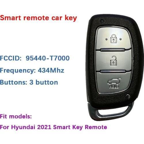 CN020172 Original 3 Button Hyundai 2021 Smart Key Remote 433 MHz 95440-T7000