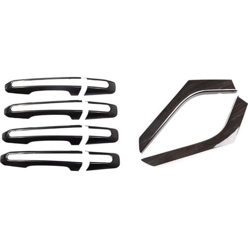 Door Handle Trim Frame Stickers Decals & Center Console Decoration Strips for Land Rover Range Rover Evoque 2012-2018