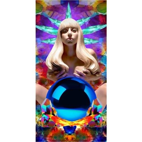 New 75*30cm Bamboo Fiber Towel Hand Towel Sports Beach Towel Artpop Print Toalha Banho DIY Towels Free shipping