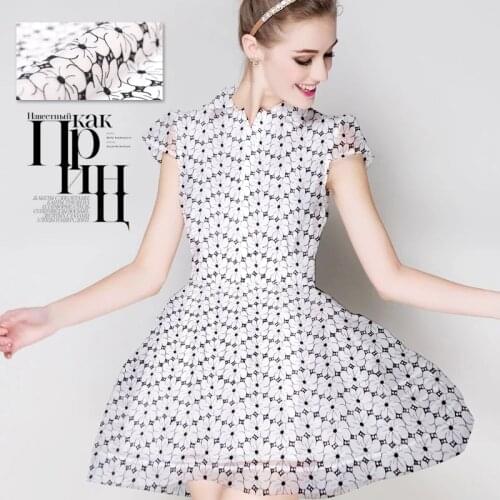 Silk embroidery organza fabric breathable dress silk fabric 100% silk fabrics wholesale high quality silk cloth