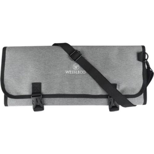 WESSLECO Chef Knife Bag Roll Bag Carry Case Bag Kitchen Cooking Portable Durable Storage Pockets